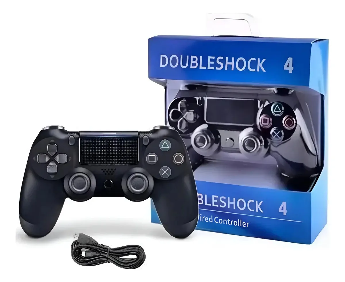 Controle Preto Jogos Compatível Console E Pc Seu Setup Gamer