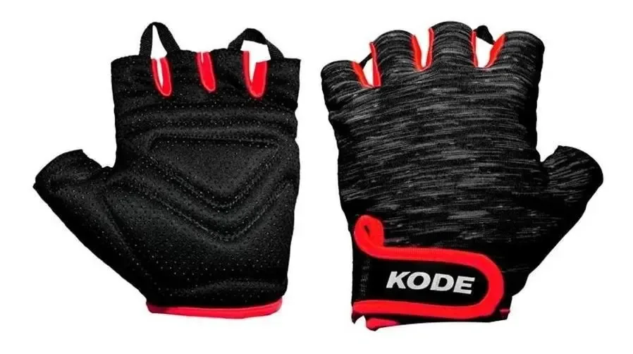 Luva Ciclismo Kode Straat Cor Vermelho Tamanho M