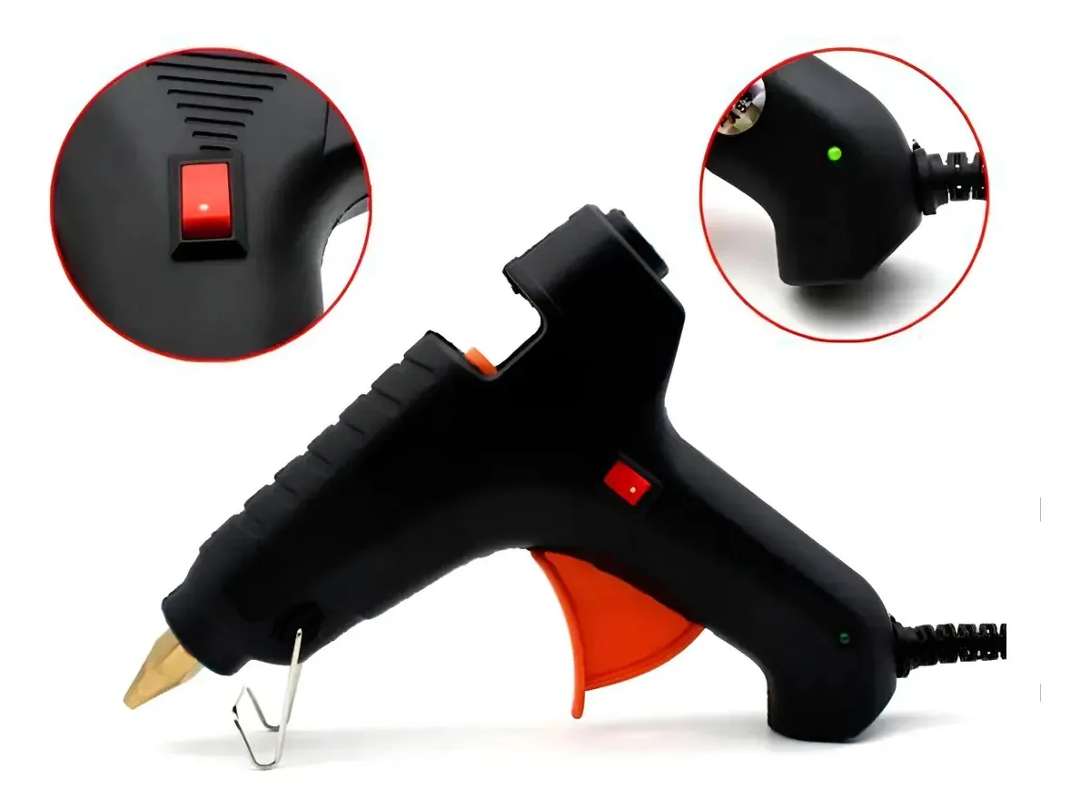 Pistola Cola Quente Bivolt 60w Para Trabalhos Manuais