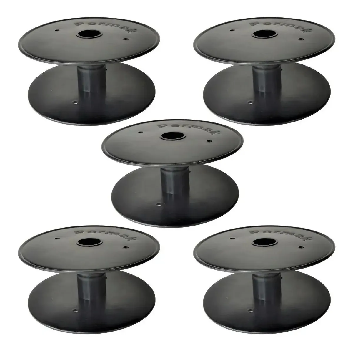 Kit 5 Carretel Plastico Grande Bobina Para Enrolar Linhas