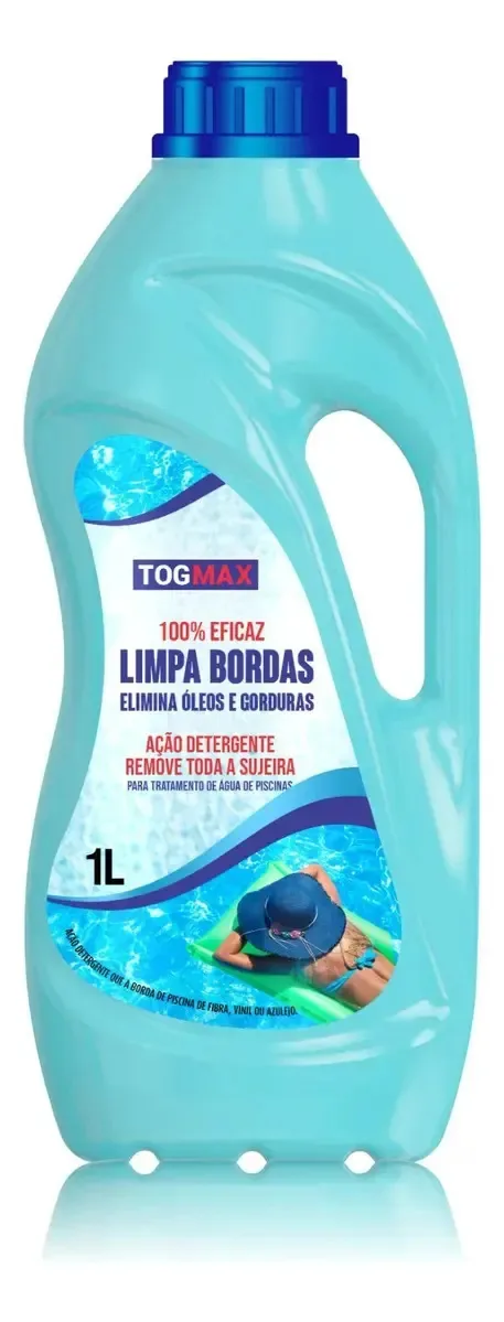 Limpa Bordas Piscina 1l Removedor Óleo Gordura Togmax
