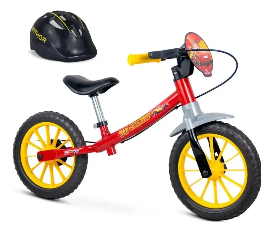 Bicicleta Carros Relâmpago Mcqueen Balance Sem Pedal