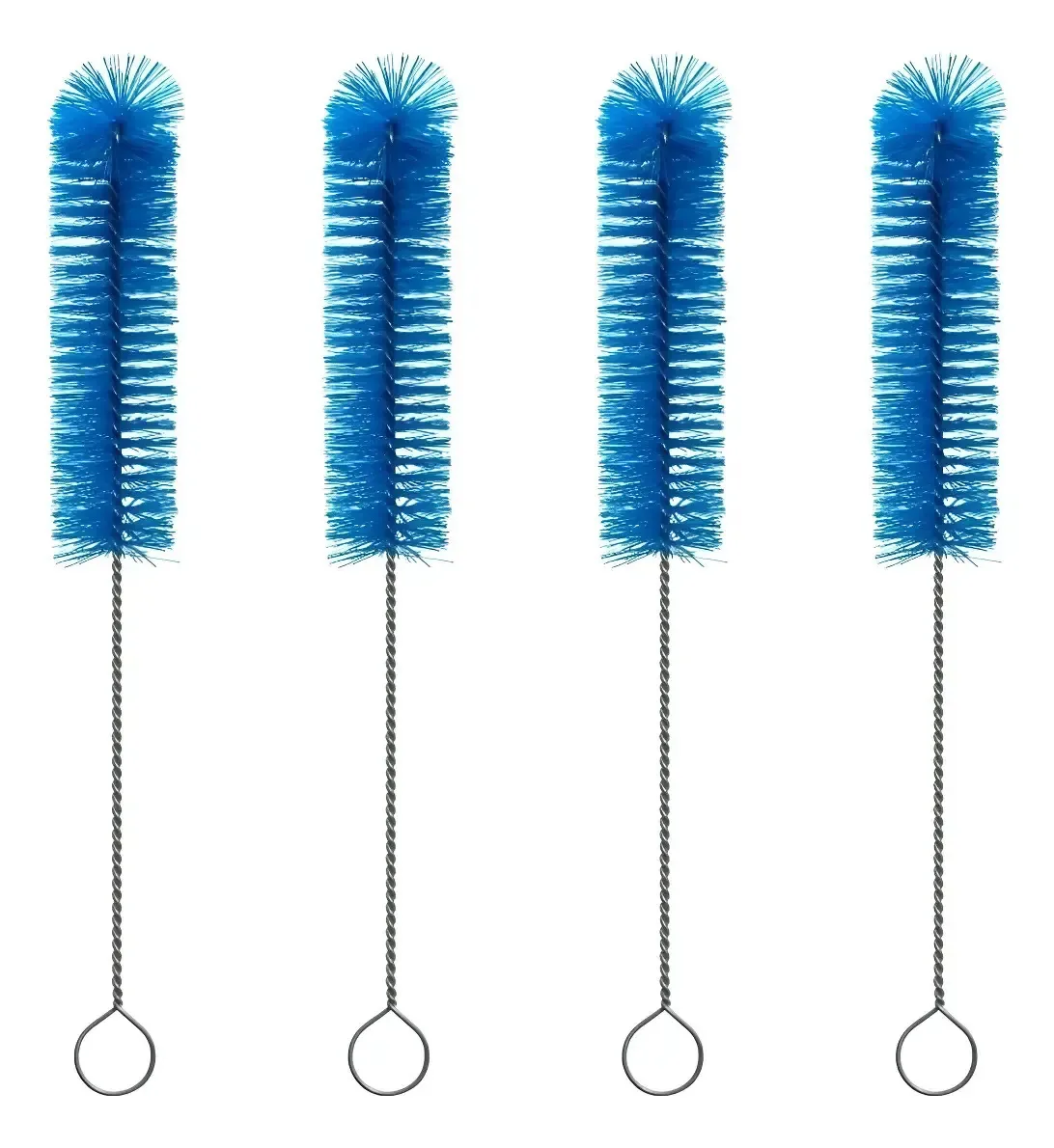 Kit de 10 Escovas para Lavar Garrafas e Mamadeiras de Náilon Coloridas HomeGoods