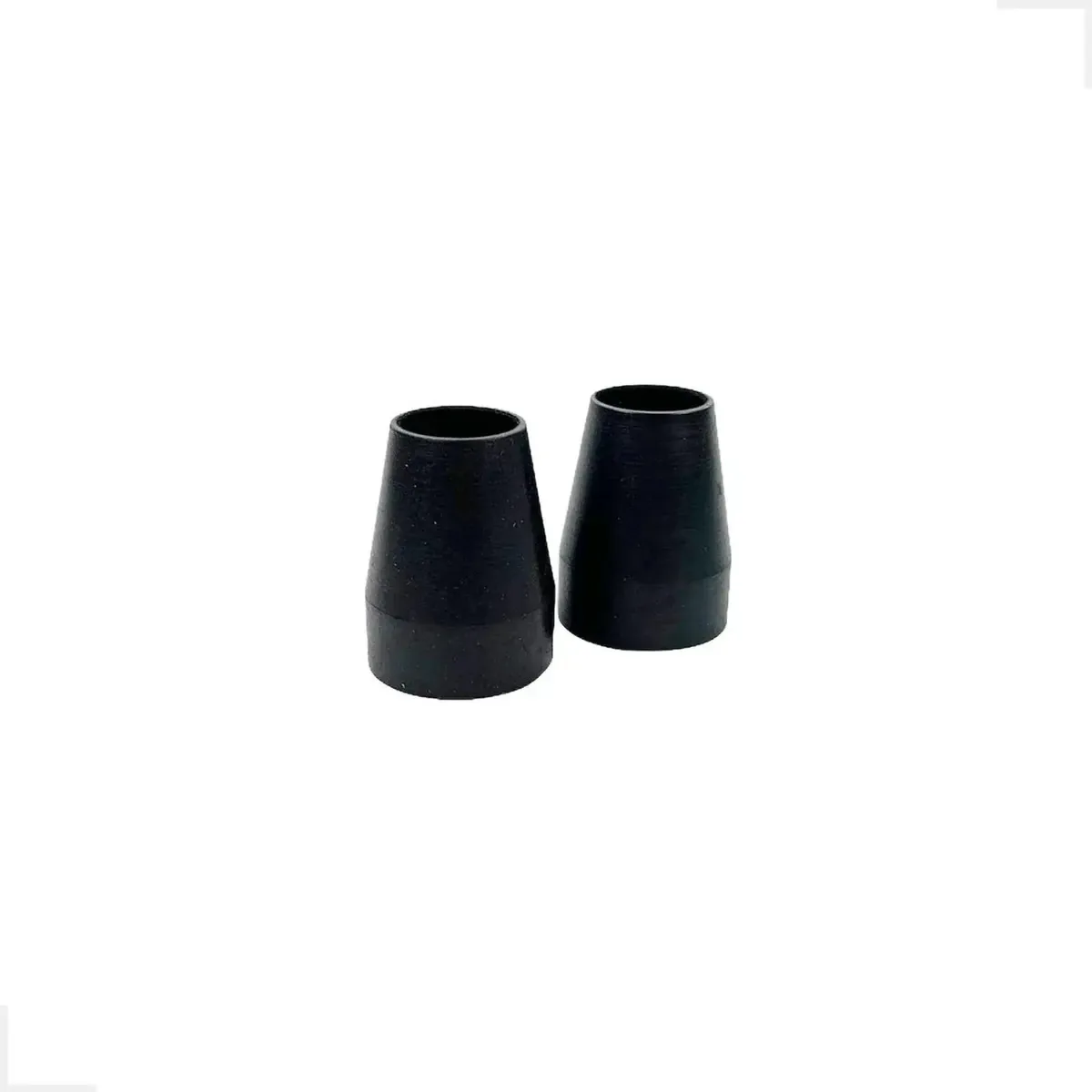 Kit 2 Ponteira Sapata Pé Muletas E Bengalas (1''- 2,54cm) Preto
