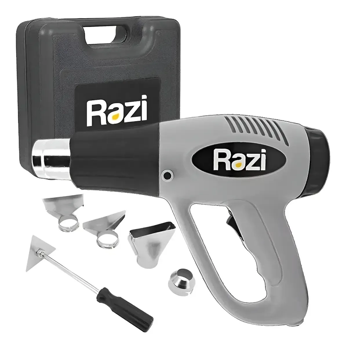 Soprador Termico C/ Maleta E Acessorios - Razi Cor Cinza