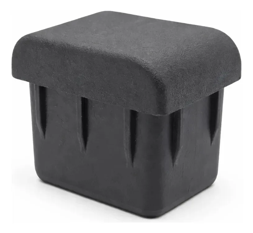 Kit 12 Ponteiras Interna Retangular 30x40 Preto Metalon Tampa