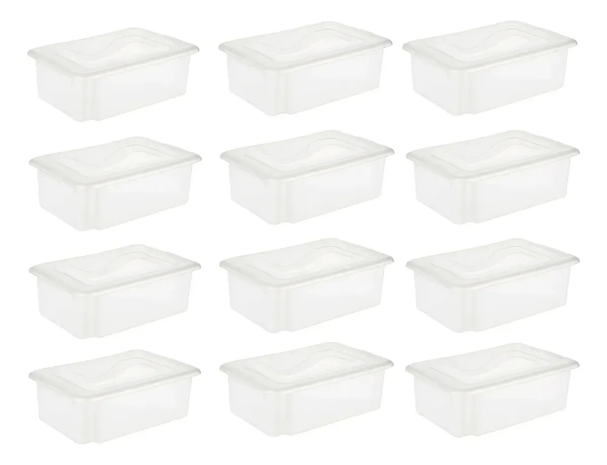 Caixas Gourmet 17l 10un Com Tampa Açougue Padaria