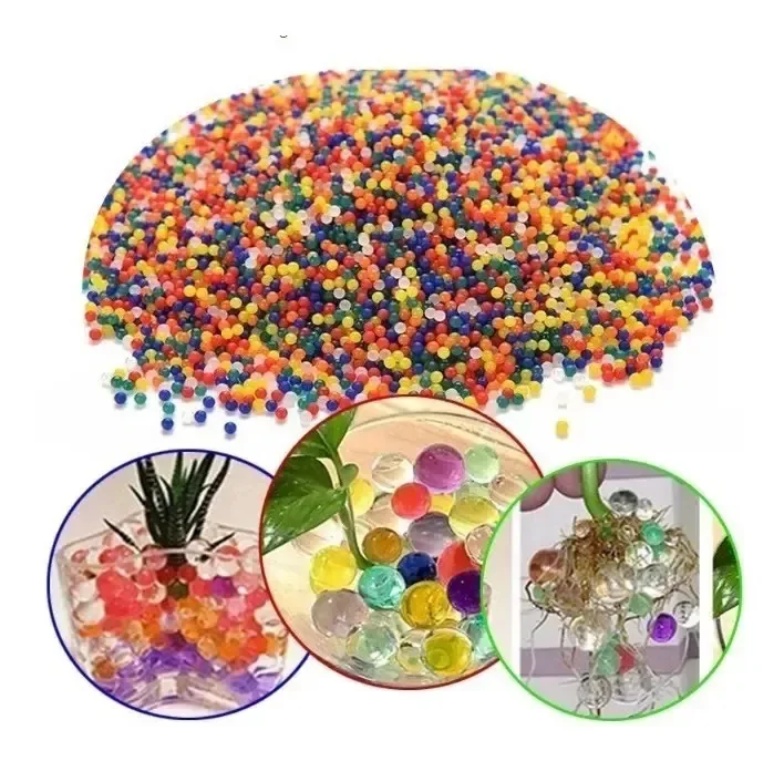 Bolinhas de Gel Orbeez Coloridas para Plantas e Decoração – Kit com 5000 Unidades