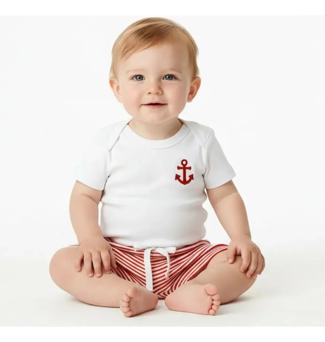 Conjunto Roupa Body Bebe Marinheiro Roupa Infantil Fantasia Cor Marinheiro Temático Vermelho Tamanho Gg