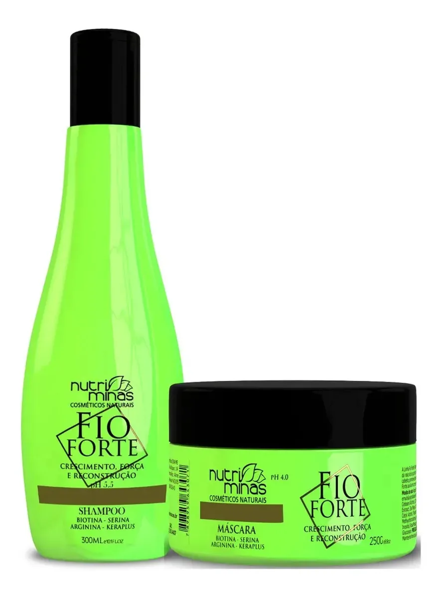 Shampoo E Máscara Fio Forte Nutriminas Reconstrução E Força