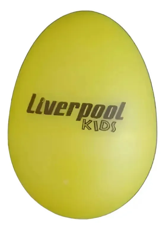 Ganza Ovo Chocalho Ovinho Colorido Liverpool Kids Shaker Egg Cor Amarelo