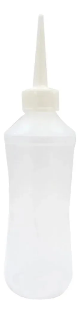 Almotolia Em Plastico Transparente Bico Reto 250 Ml-j Prolab