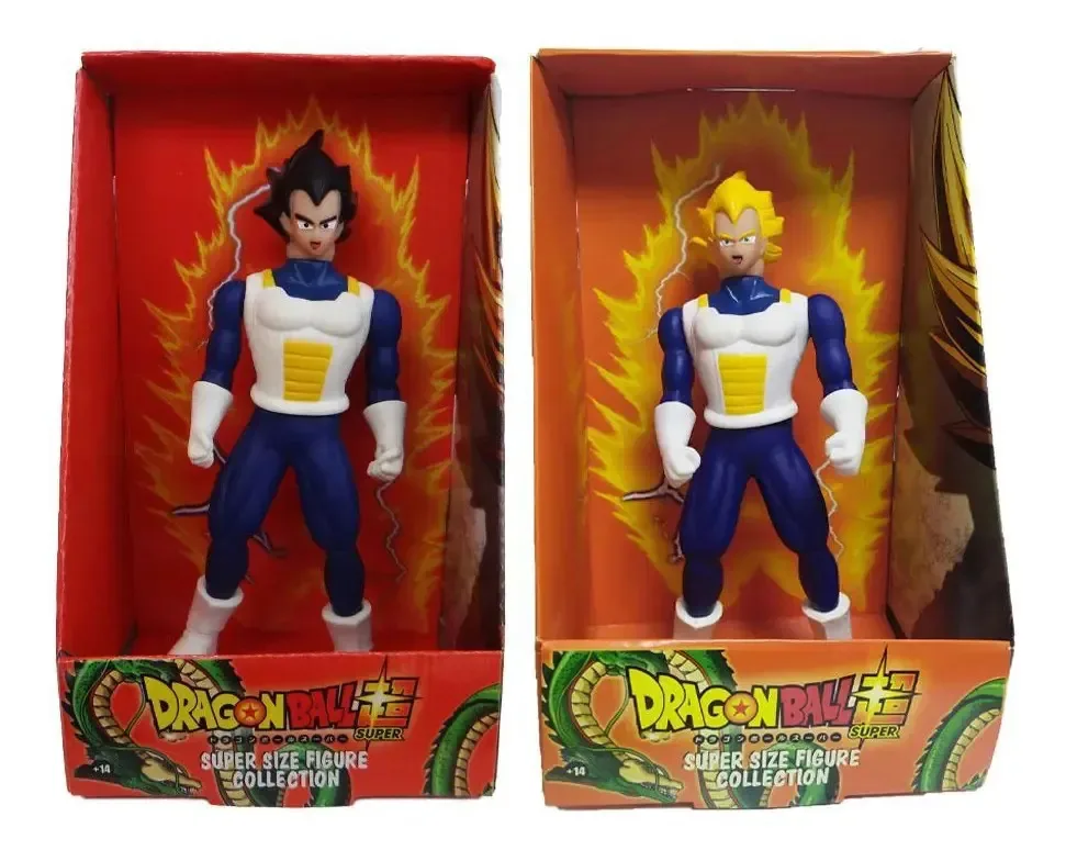 Kit 2 Bonecos Dragon Ball Z Vegeta E Vegeta Super Saiyajin