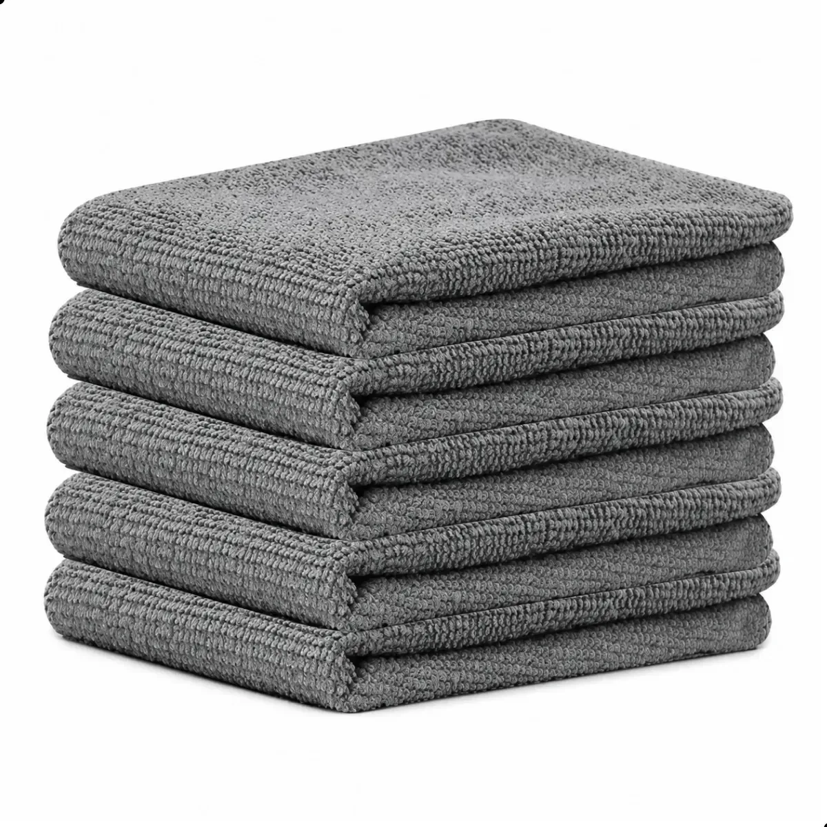 Kit 5 Panos Microfibra Multiuso Limpeza Secagem Automotiva Casa Vidro Móveis 30x30cm Cinza Electramix