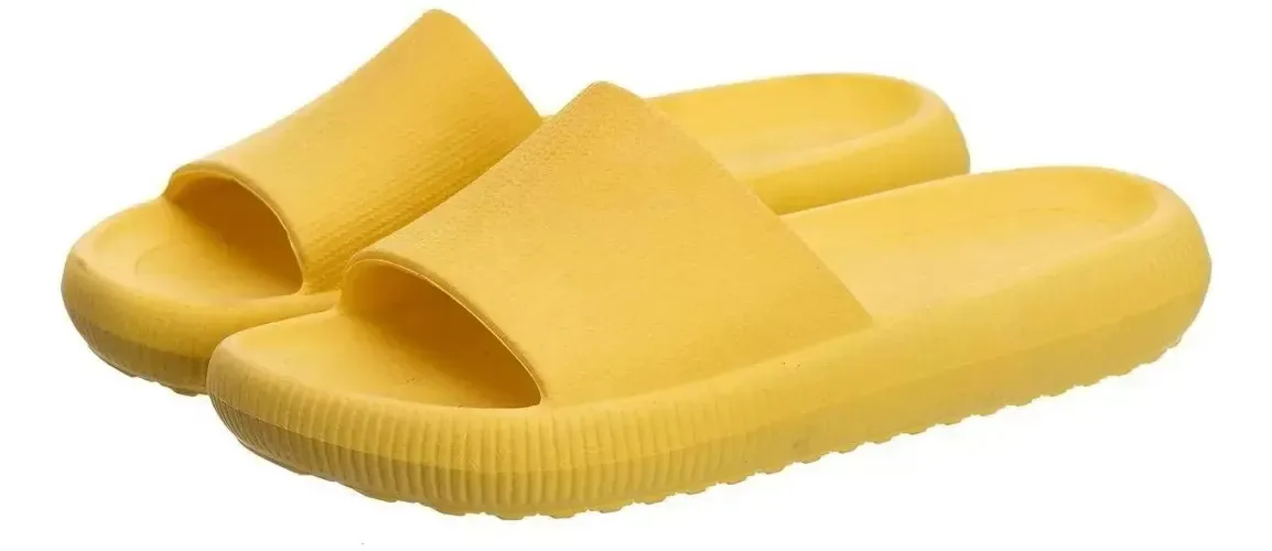 Chinelo Ortopédico Unissex Super Macio E Antiderrapante Cor Amarelo Tamanho 38/39