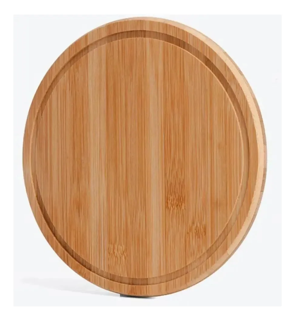 Petisqueira Redonda Frios Petisco Bambu Ecológica 20cm Welf