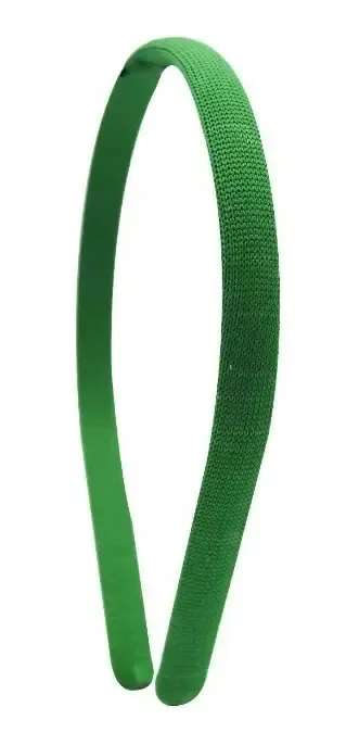 24 Tiaras Arcos Encapados Com Forro Colorido 12mm X 6mm Cor 19 - Verde Bandeira