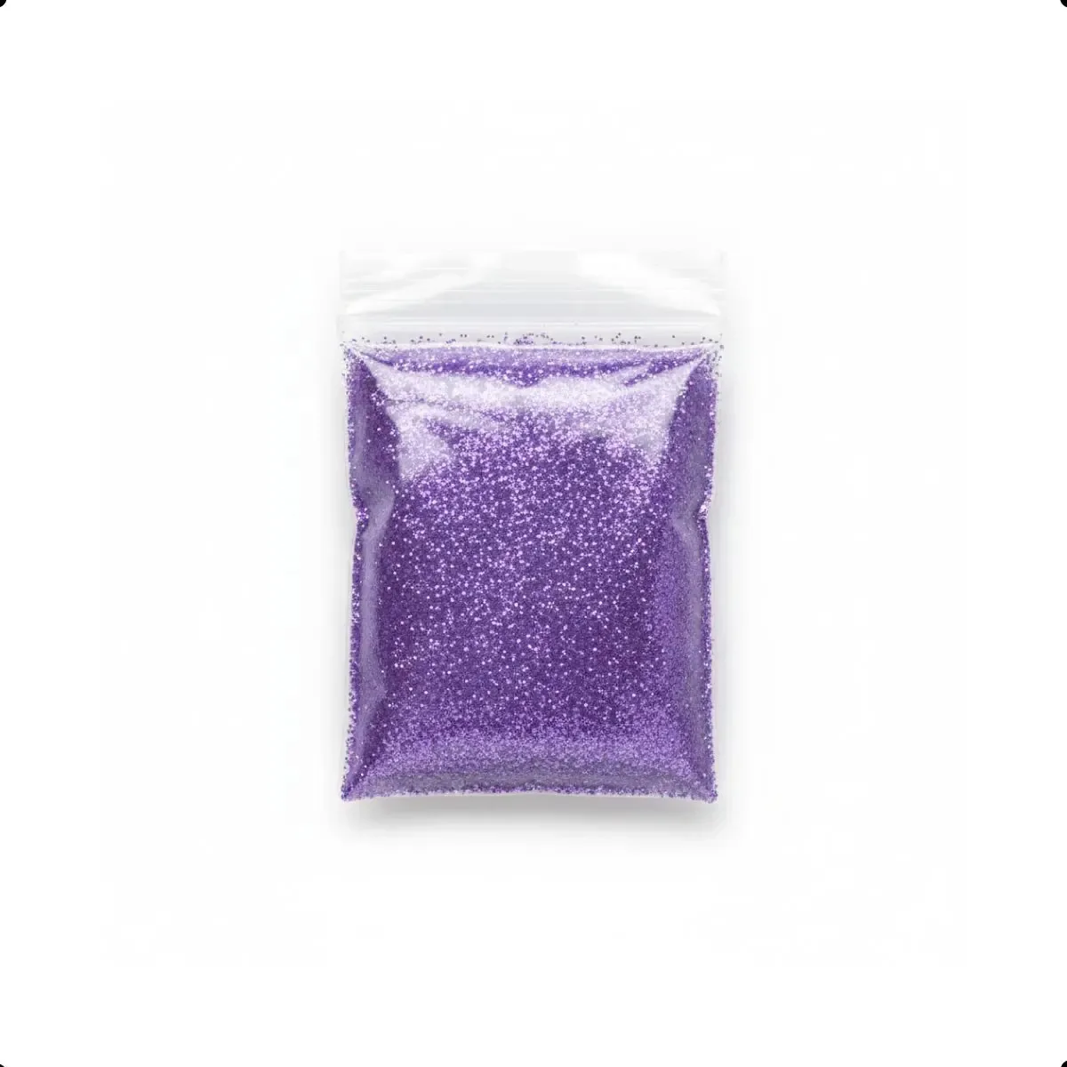 Glitter Em Pó 100% Poliester Artesanato E Pintura Roxo 100g Roxo