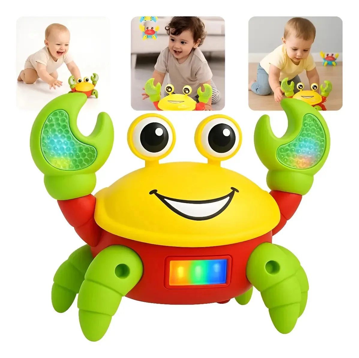 Brinquedo Interativo Educativo Caranguejo Fujao Musical