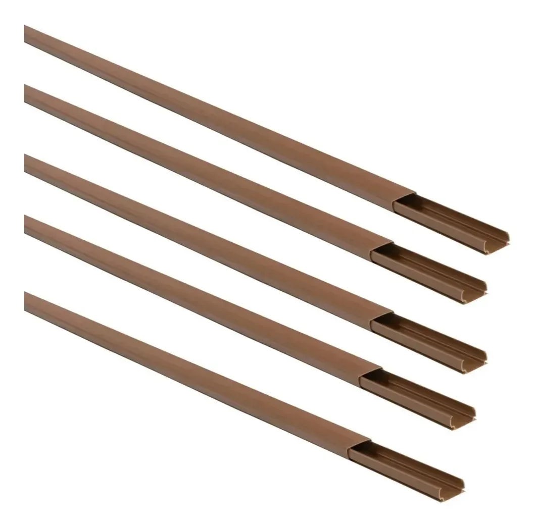 50x Canaletas 20x10mm Mogno Barras De 2 Metros Cada