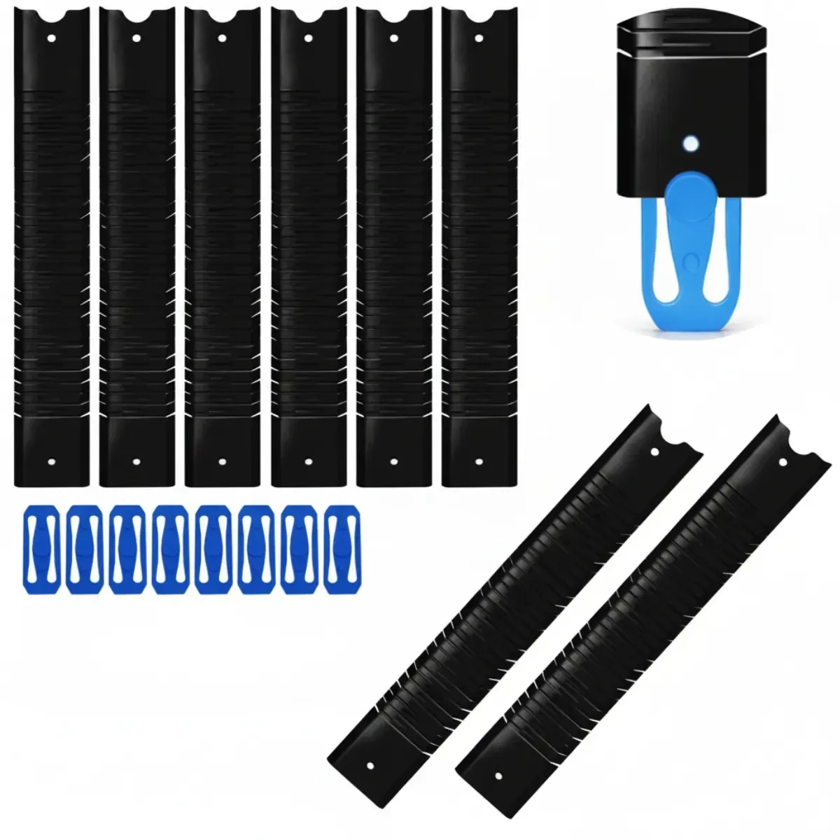 Kit 8 Pistas Articulada Preto Compatível Com Hot Wheels 24 Cm Com 8 Conexão Conector Para Pistas