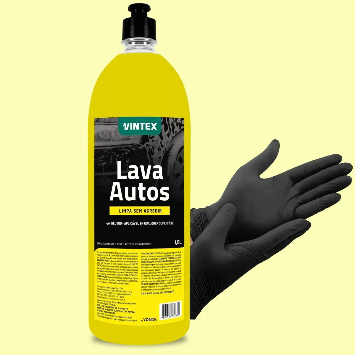 Shampoo Automotivo Lava Autos Vintex By Vonixx 1.5l Limpeza Automotiva Ph Neutro Limpeza De Carro