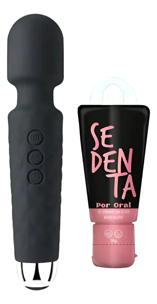 Massageador Profissional Realista V E Gel Aquecimento Plus Lollipop