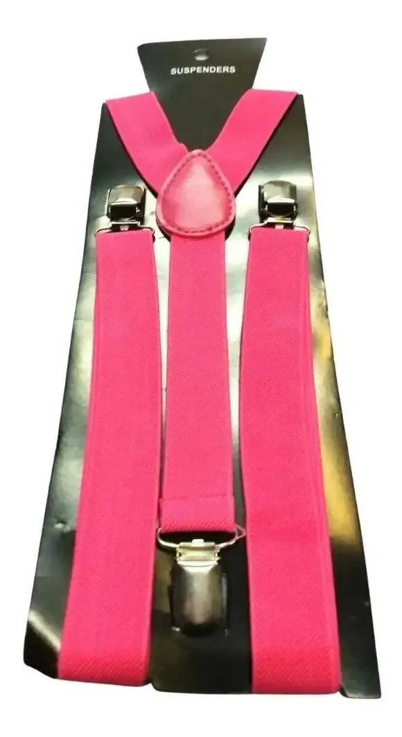Suspensório Adulto Masculino E Feminino - Sua Cor Cor Pink