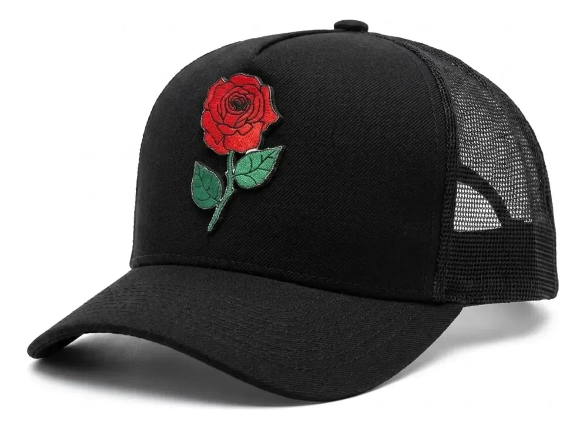 Boné Country Trucker Nossa Senhora Aparecida Agro Aba Preto Preto Un Rosário