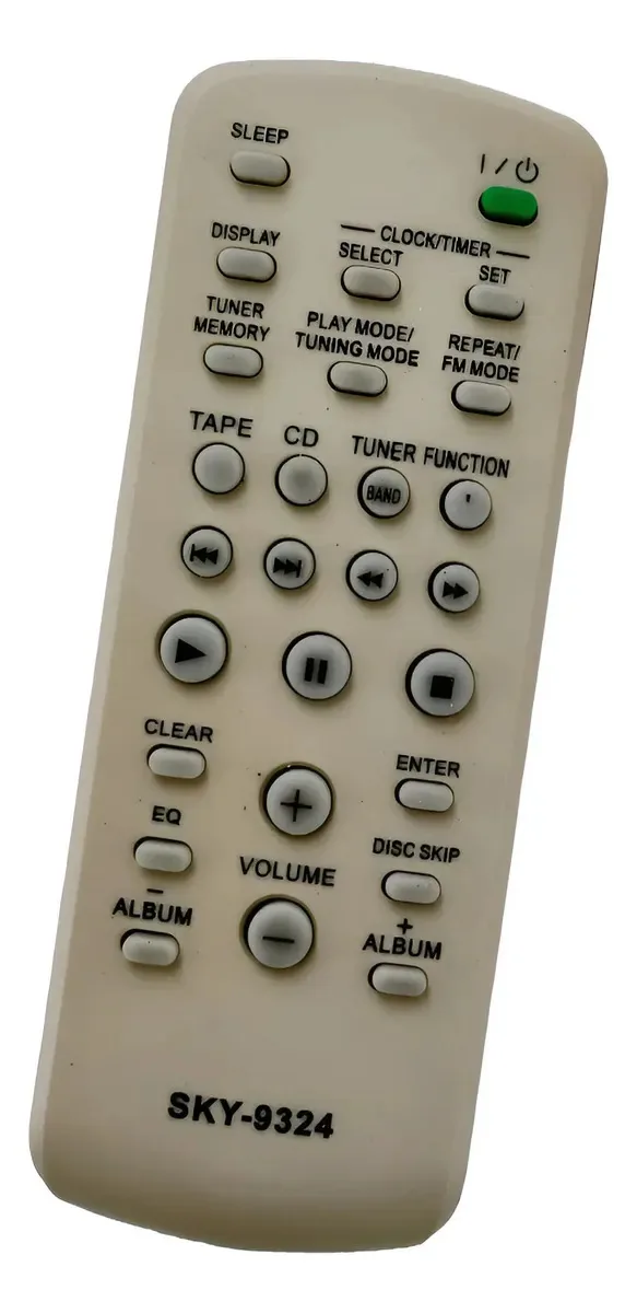 Controle Para Som Sony Modelos Hcd-hpx9 / Rm-sc30 Branco