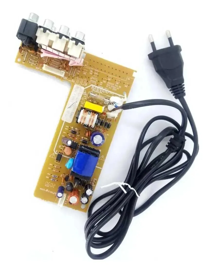 Placa Da Fonte Com Cabo De Força Dvd Toshiba Sd 6072s Nova