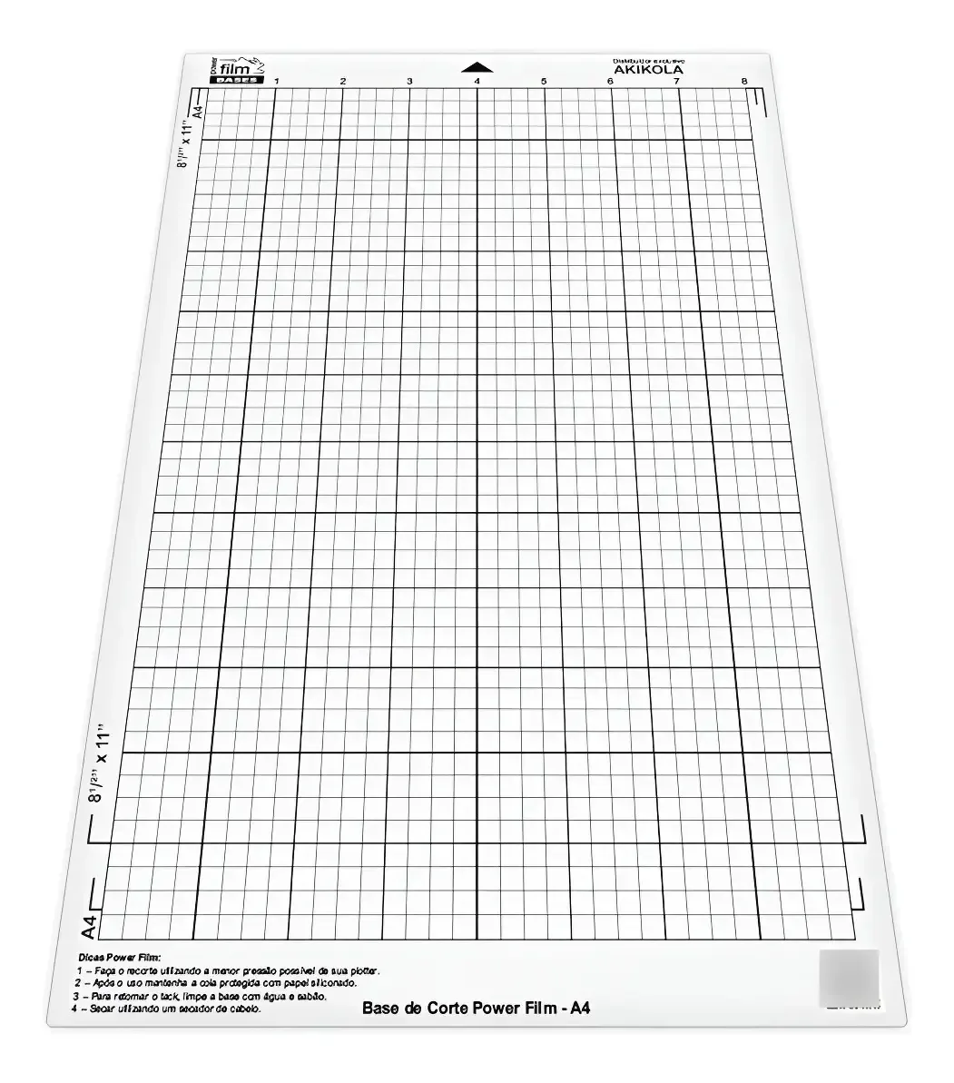 4 Bases De Corte A4 Para Plotter De Recorte - 30mm Branco