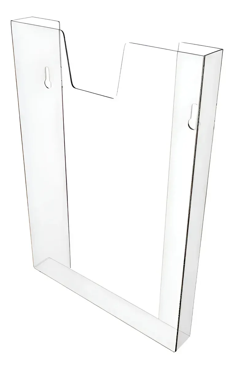Display Porta Folha Prontuário A5 Parede Acrílico