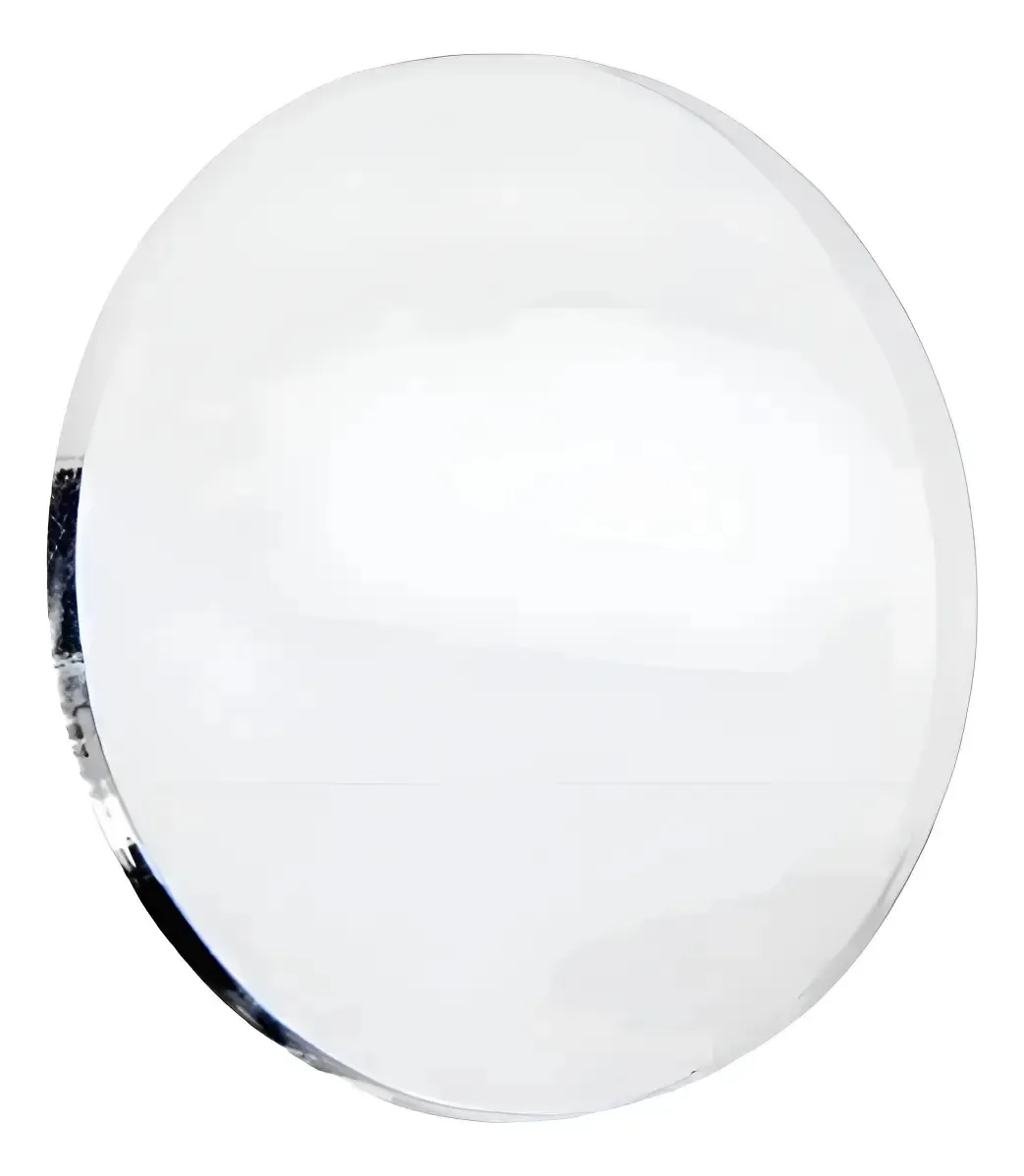20 Bases Acrílico Redonda 6cm Para Biscuit Transparente