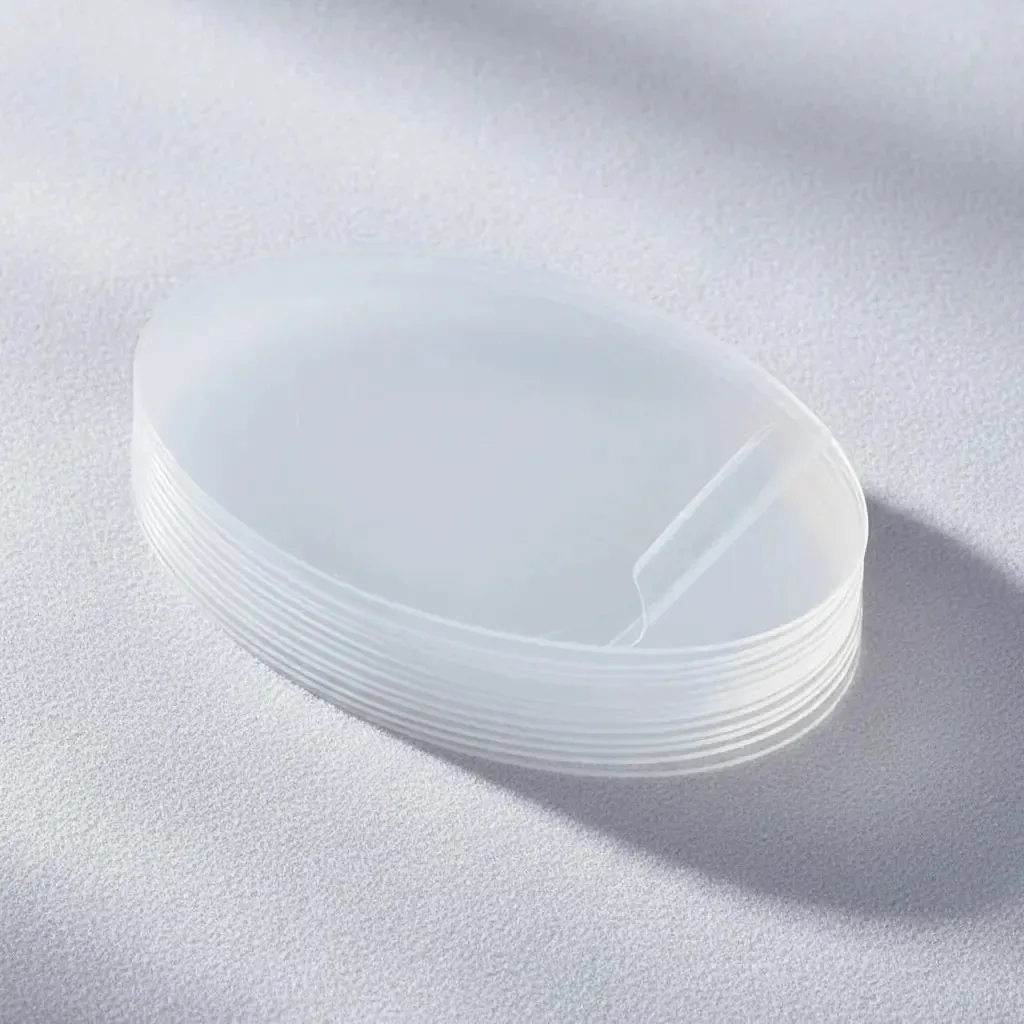 Kit 10 Base Acrílica Oval 14x8cm Artesanato Biscuit Transparente