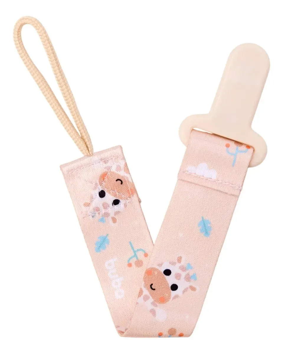 Prendedor De Chupeta Com Trava Animal Girafa 22201 - Buba