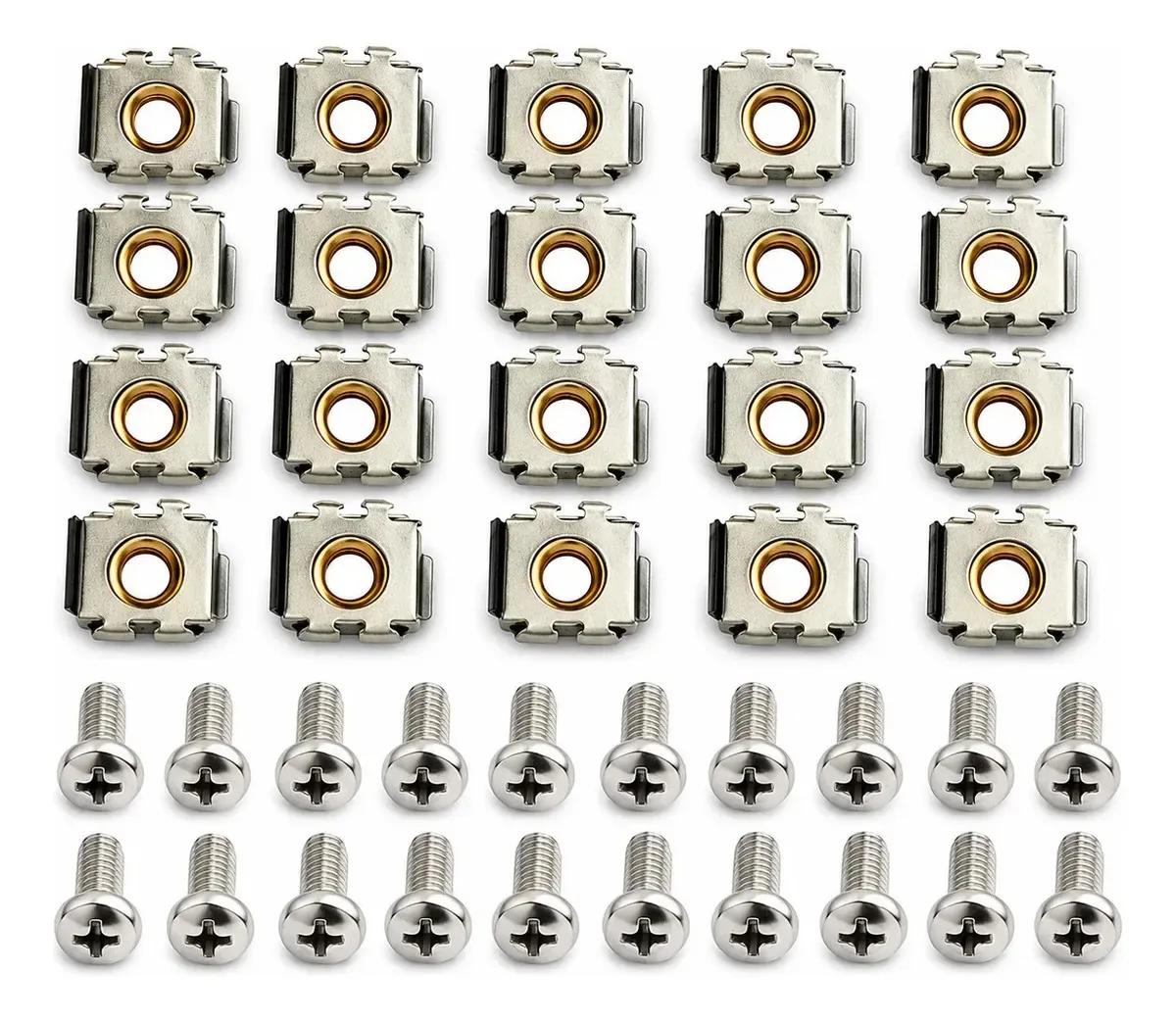 Kit 20 Porca Gaiola Parafuso Fixação Durável Resistente