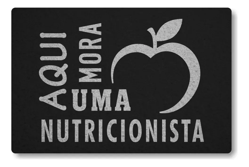 Capacho Global Sinos Aqui Mora Uma Nutricionista - Preto