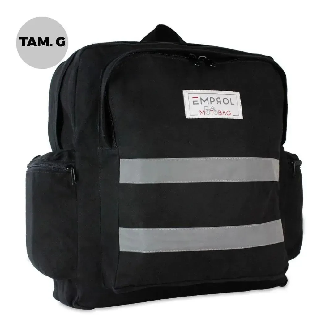 Mochila Motoqueiro Motoboy G Lona Extra Resistente Motobag