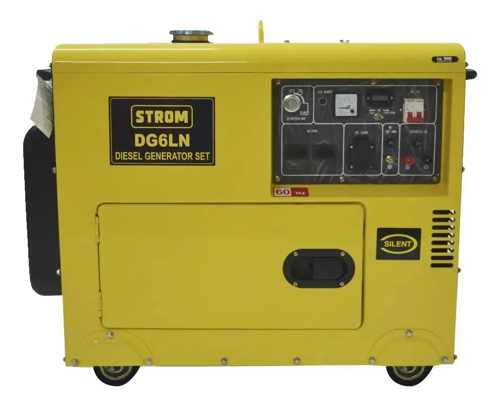 Gerador De Energia A Diesel 5kw, Dg6ln Monofásico 110/220v