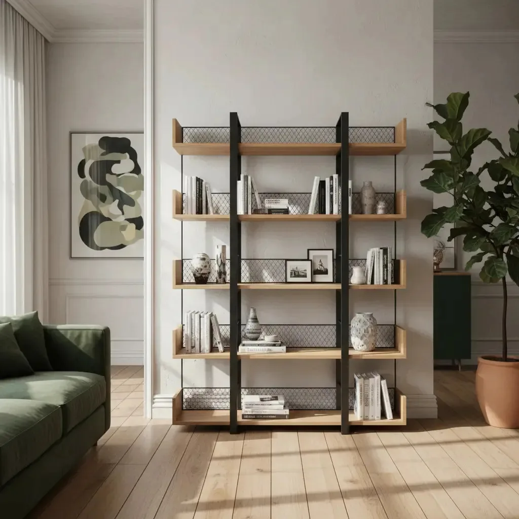 Estante Para Livros C/ 5 Prateleiras 1200 - Plank S10