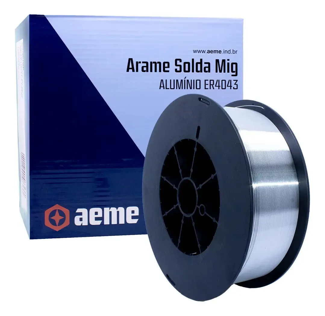 Arame Mig Alumínio Aeme Er4043 0.90mm 7kg Cinza