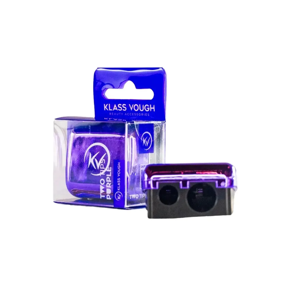 Two Tips Purple Apontador Universal Preto 2 Furos Entradas Com Depósito Klass Vough