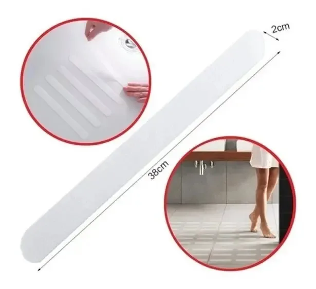 Fitas P/ Salvar Vidas Em Banheiros Boxes Pisos Áreas Úmidas Transparente