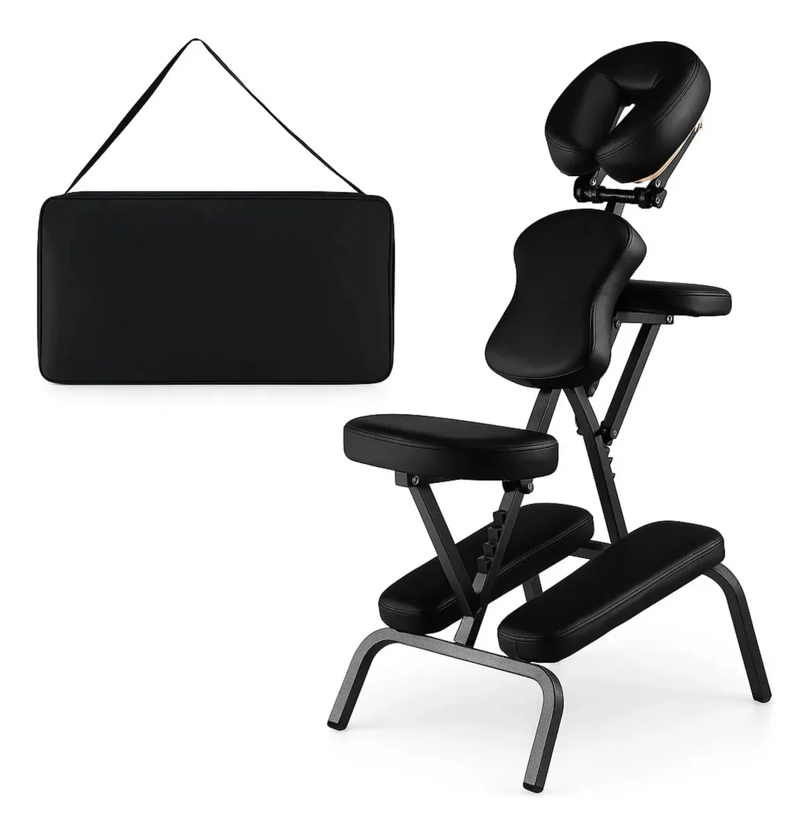 Cadeira Quick Massage Massagem Dobrável Portátil Preto