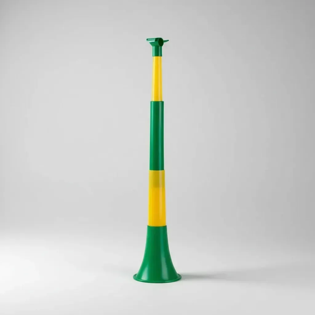 Corneta Buzina Vuvuzela Copa 2026 Verde E Amarela Com 73cm Verde E Amarela