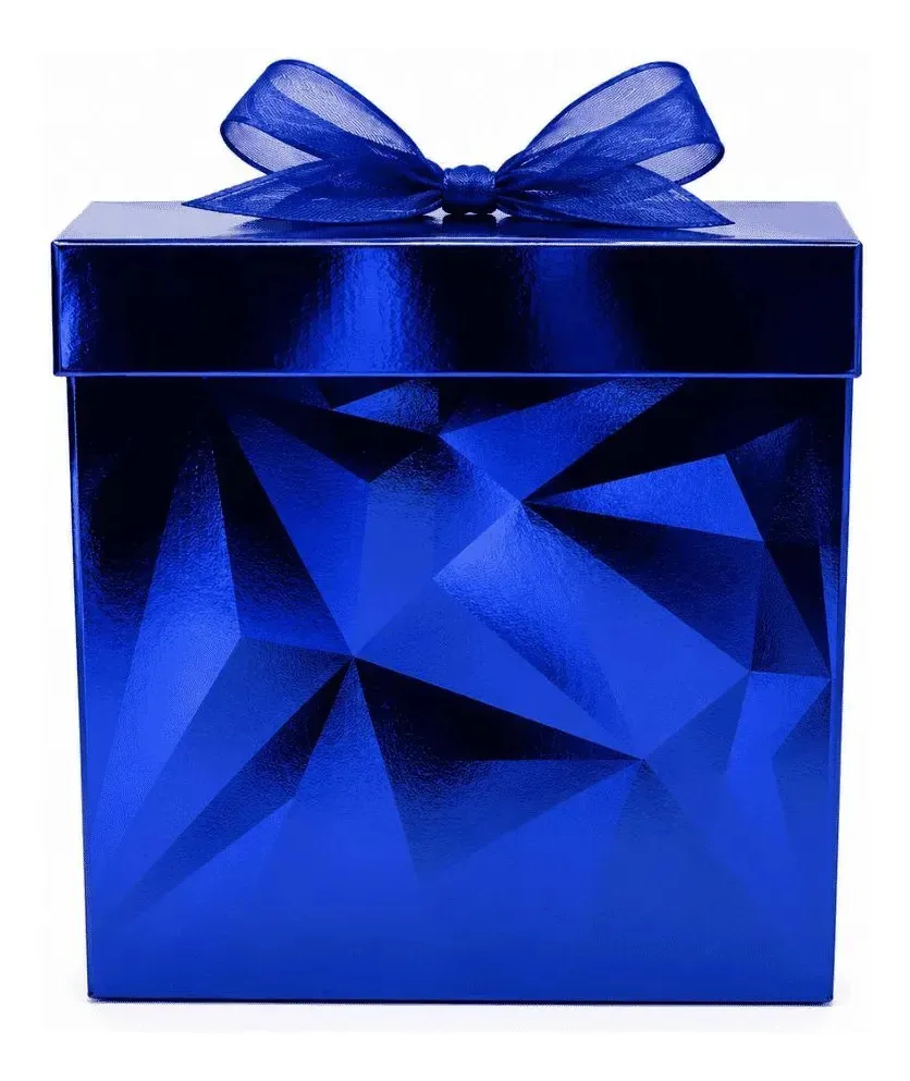 Caixa Papel P/presente 15x15x15cm Ref.6417