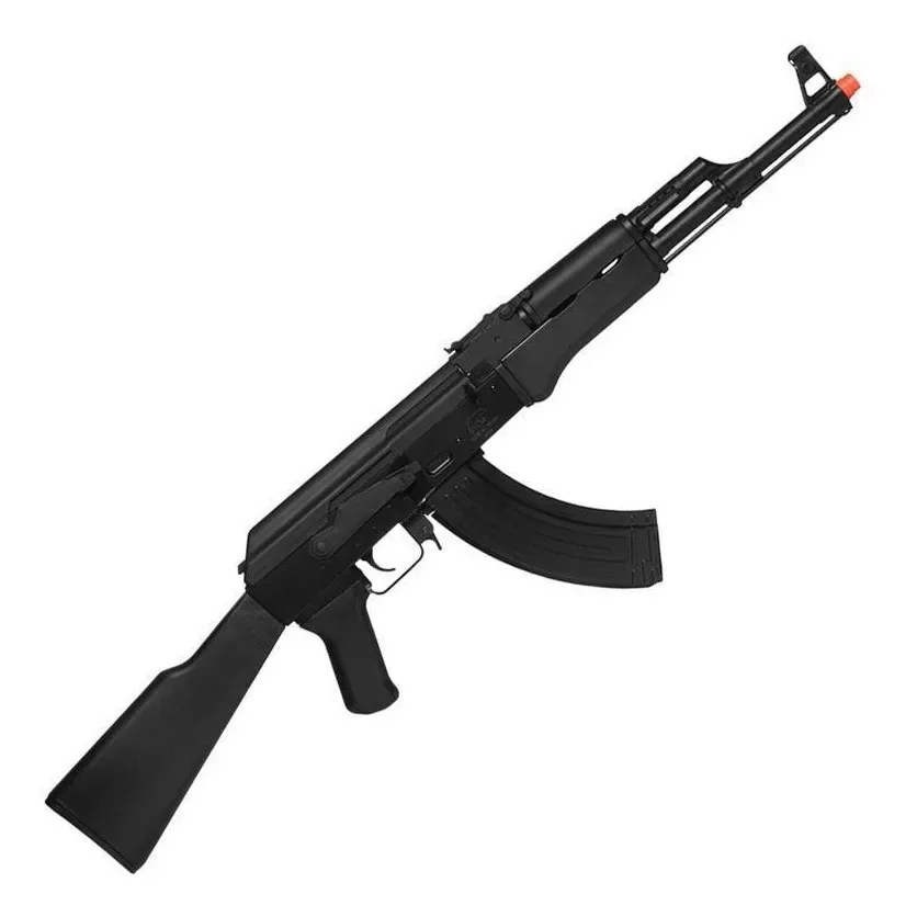 Rifle Airsoft Elétrico Qgk Victor +bbs + Óleo Silicone+ Alvo Preto 6 Mm