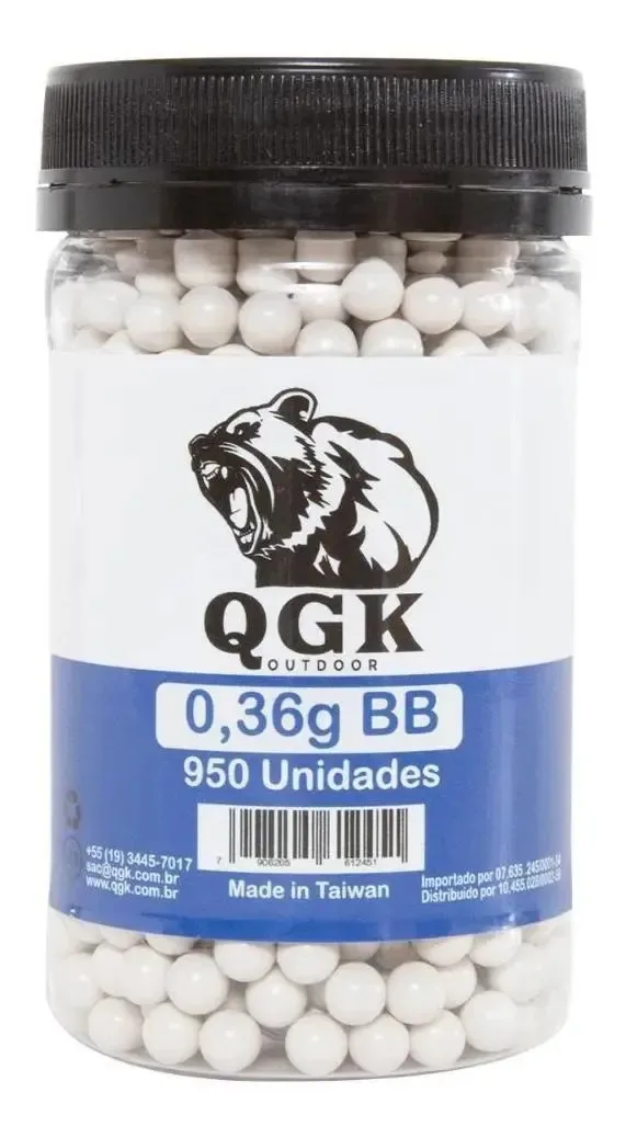 Bbs Esferas Airsoft Src 0.36g 950un Armas Acima De 470 Fps