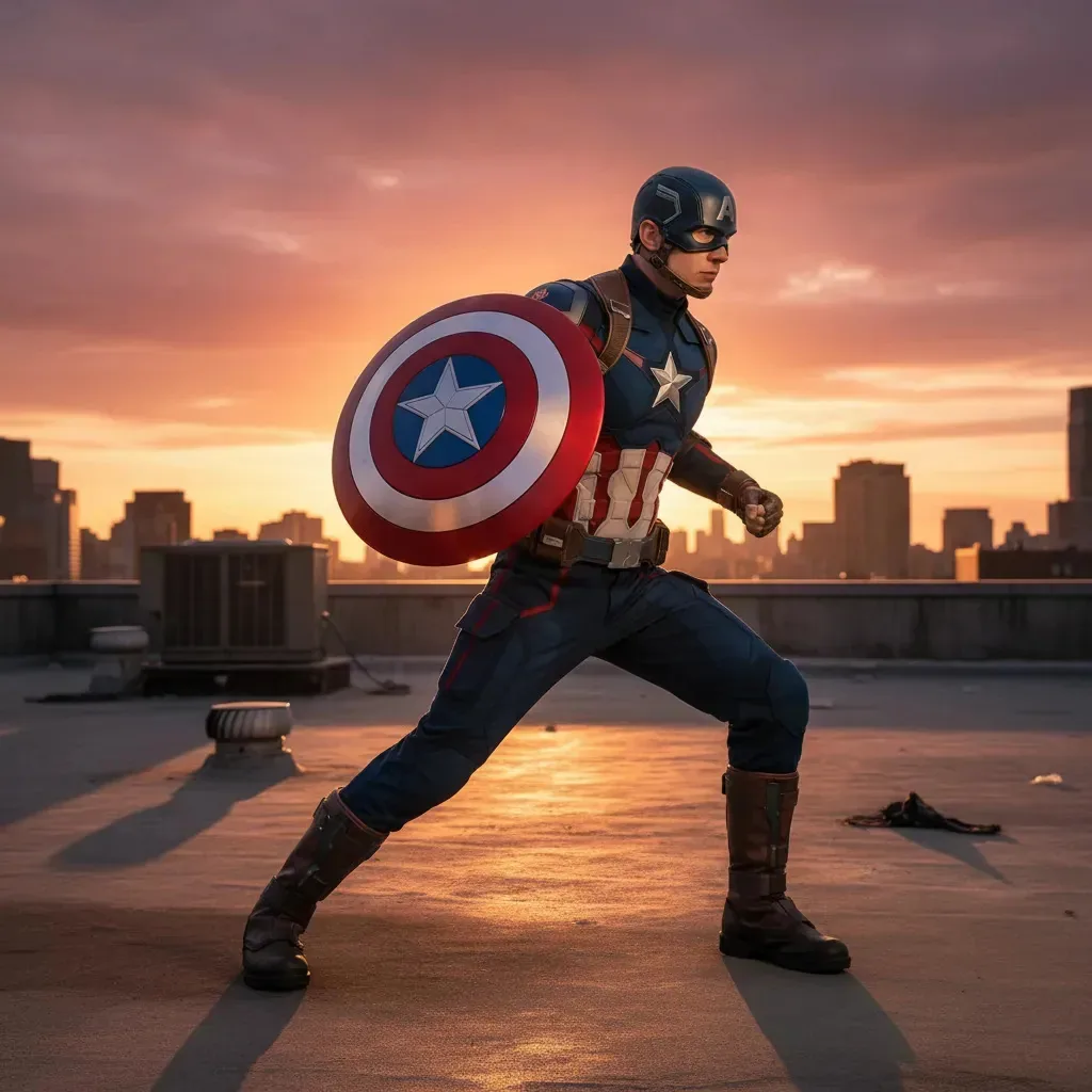 Escudo Capitão América Fantasia Super Herois Cosplay Festa Vermelho Capitão América